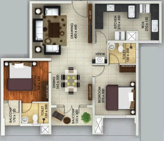 2 BHK Flat in Vivian Suites in Mannanthala, Thiruvananthapuram - Image 931775