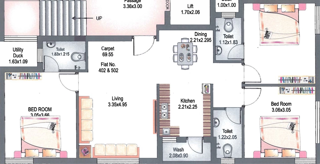 3 BHK Flat in Dream Apple C in null, Rajkot - Image 931744