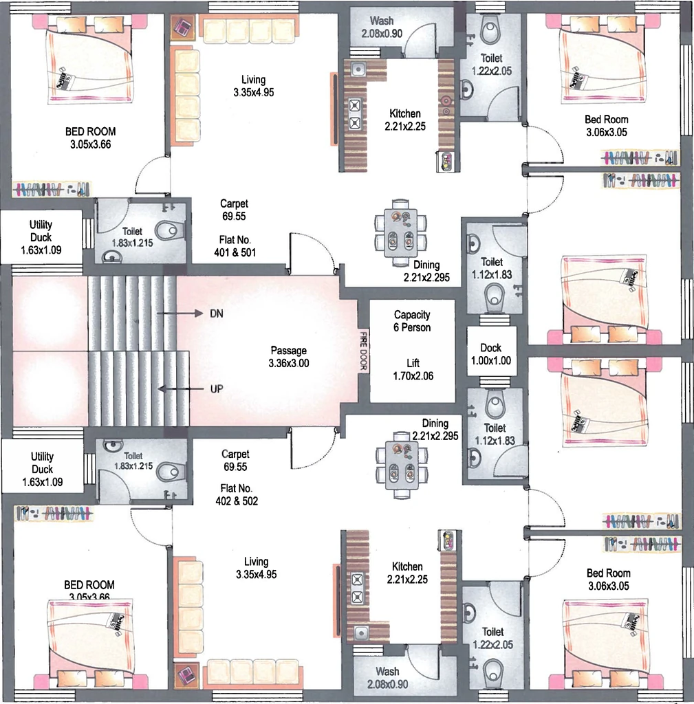 Floor Plan of Dream Apple C in null, Rajkot - Image 436908