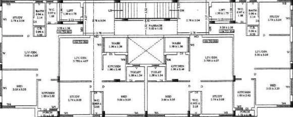 Floor Plan of Heaven Heights in Mavdi, Rajkot - Image 436938