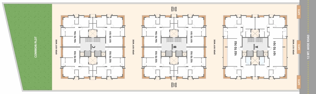 Master Plan of Mahavir Amidhara in null, Rajkot - Image 436989