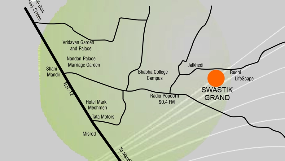 Location of Shri Balaji Swastik Grand in Jatkhedi, Bhopal - Image 437216