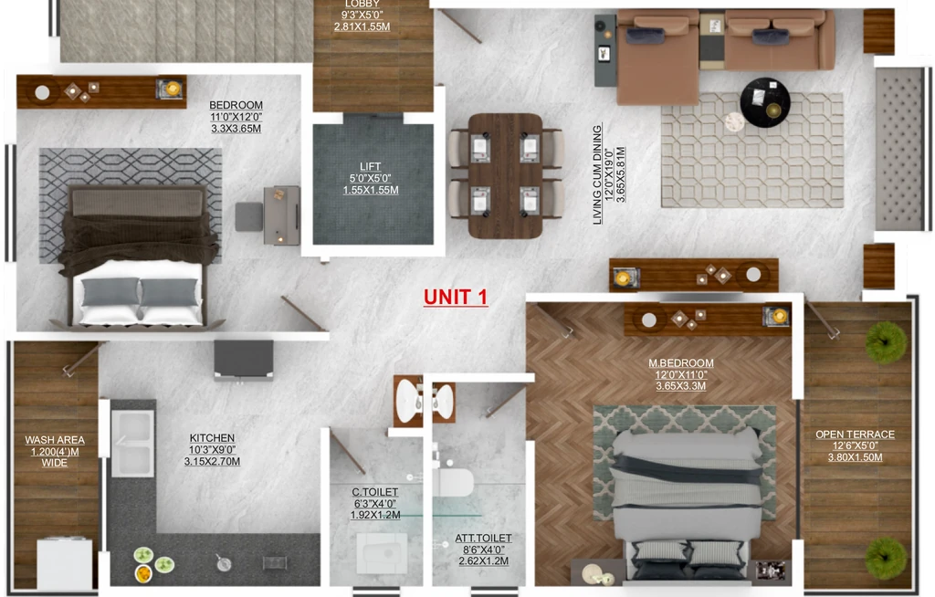 2 BHK Flat in Trinetra Ashlesha Residency in Manish Nagar, Nagpur - Image 931785