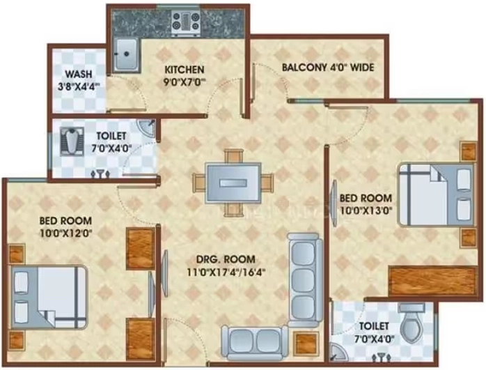 2 BHK Flat in Chinarr Nest in Kolar Road, Bhopal - Image 931841