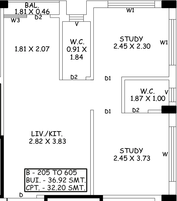 2 BHK Flat in Nath Safar Pride in Rail Nagar, Rajkot - Image 931786