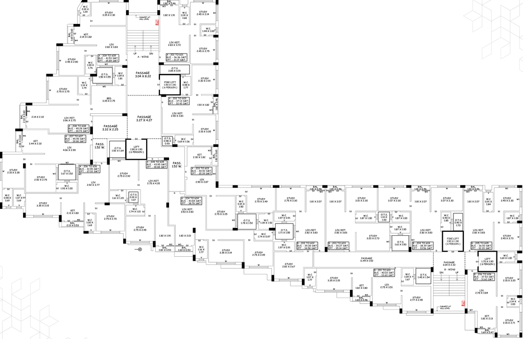 Floor Plan of Nath Safar Pride in Rail Nagar, Rajkot - Image 437041