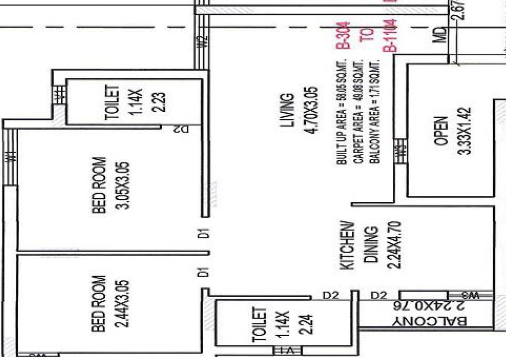 2 BHK Flat in Rcon Pacific Star in Rail Nagar, Rajkot - Image 931794