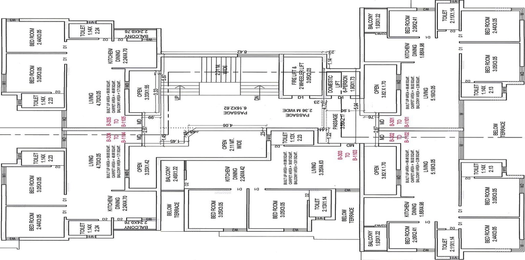 Floor Plan of Rcon Pacific Star in Rail Nagar, Rajkot - Image 437084