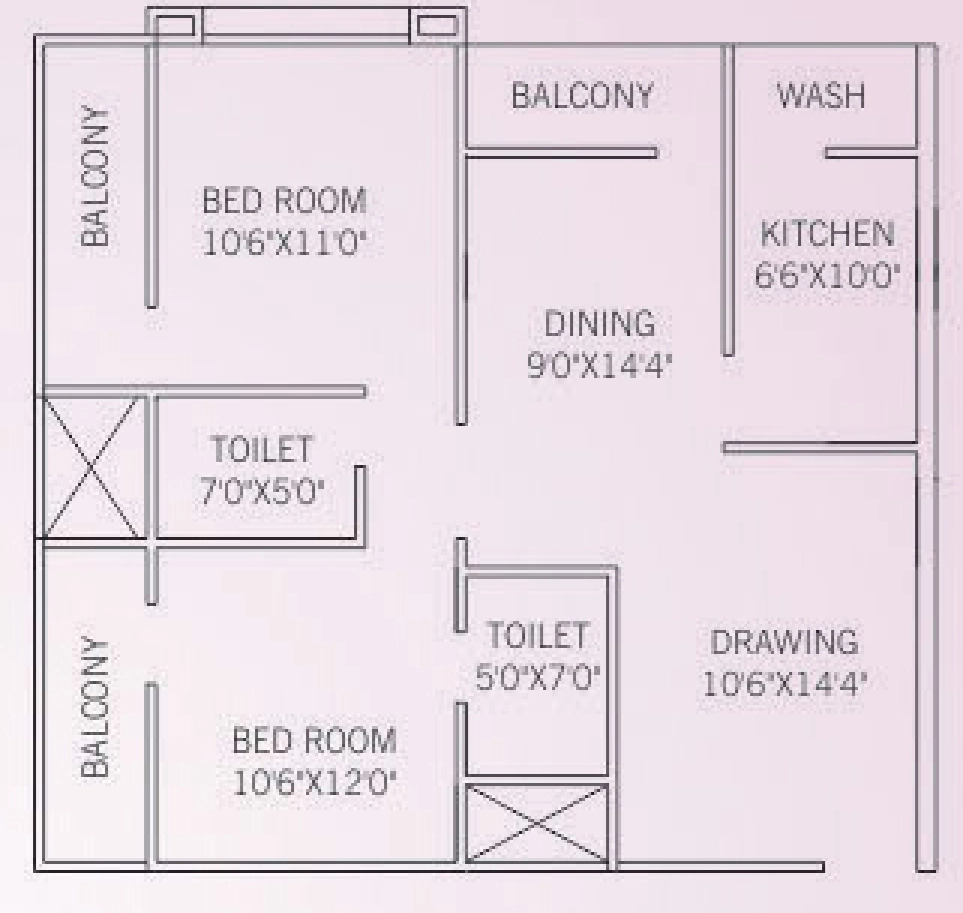 2 BHK Flat in Garuda Janki Galaxy in Kolar Road, Bhopal - Image 931810
