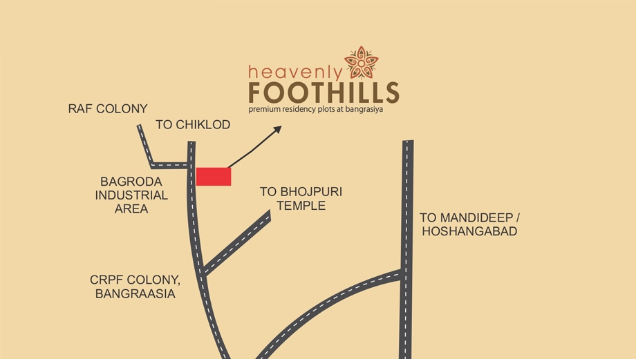 Location of Maheshwari Heavenly Foothills in Rojda Chak, Bhopal - Image 437100