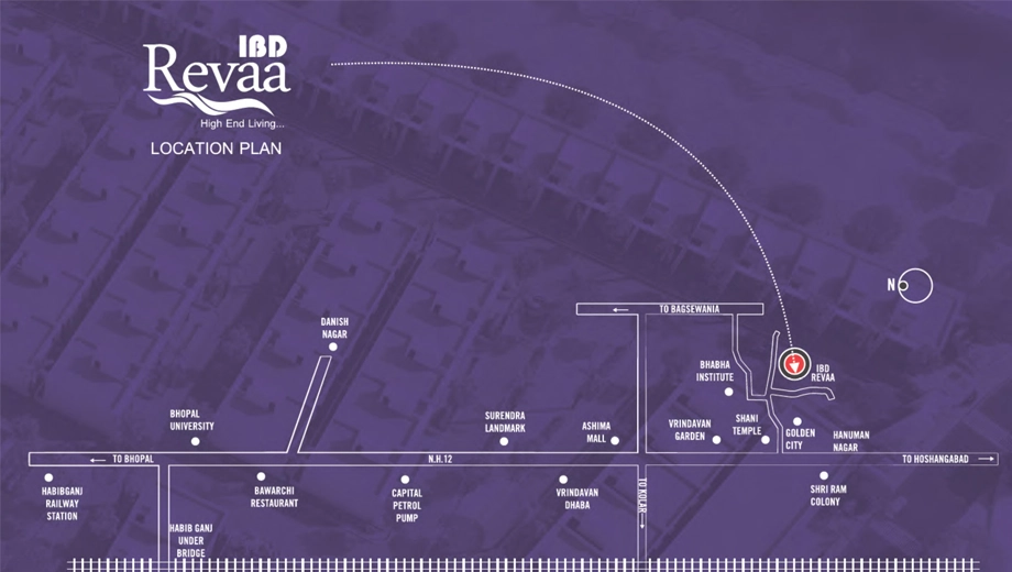 Location of IBD Revaa in Jatkhedi, Bhopal - Image 437233