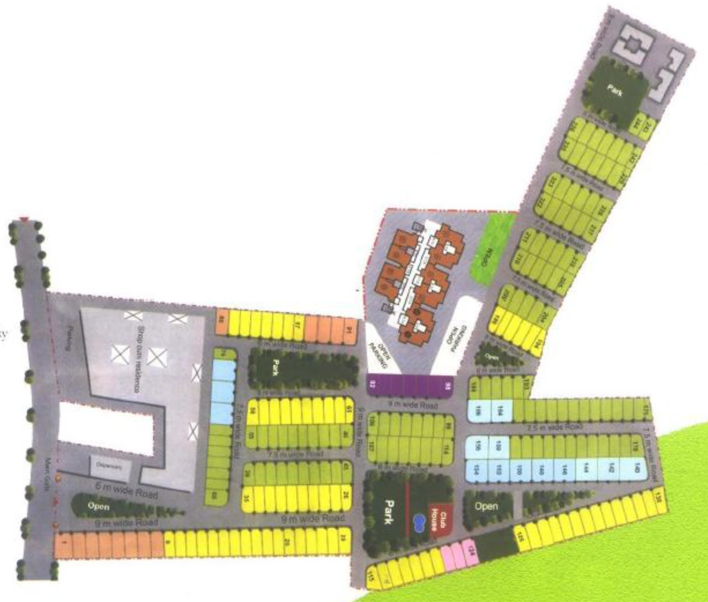 Master Plan of Mahendra Greenwoods in Jatkhedi, Bhopal - Image 437114