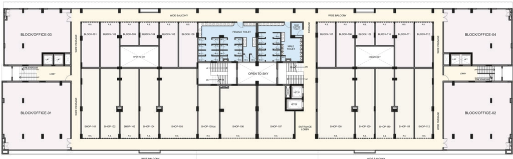 Floor Plan of Commercial Mangalam Jalaram in Hingna Road, Nagpur - Image 437188