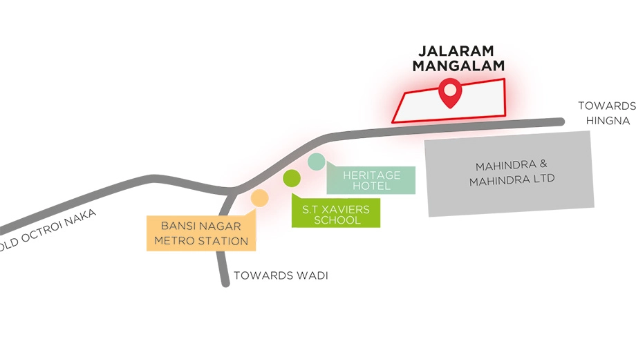 Location of Commercial Mangalam Jalaram in Hingna Road, Nagpur - Image 437187