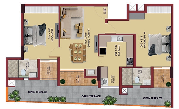 2 BHK Flat in Sree Dhanya Graffiti in Venpalavattom, Thiruvananthapuram - Image 931852