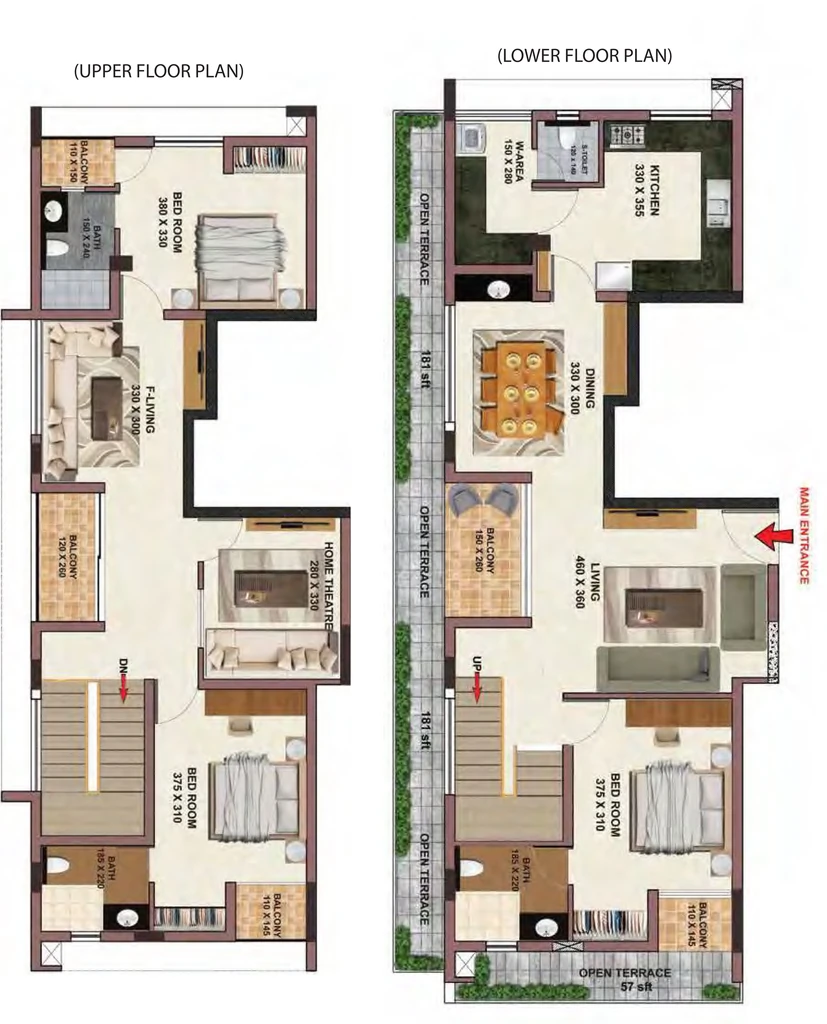 3 BHK Duplex in Sree Dhanya La Maison in Vazhuthacaud, Thiruvananthapuram - Image 931867