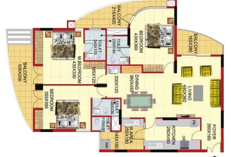 3 BHK Flat in Sree Dhanya Lakewoods in Aakkulam, Thiruvananthapuram - Image 931877