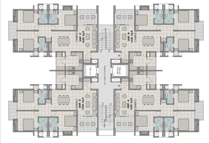 Floor Plan of RDS Legacy in Kadavanthra, Kochi - Image 437354
