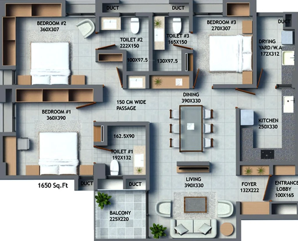3 BHK Flat in RDS Flair in Elamakkara, Kochi - Image 931895