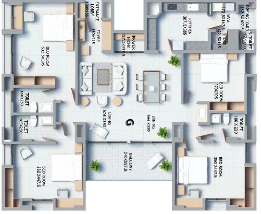 4 BHK Flat in RDS Flair in Elamakkara, Kochi - Image 931896