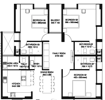 3 BHK Flat in RDS Aura in Kadavanthra, Kochi - Image 931898