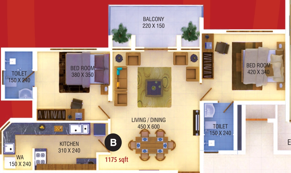 2 BHK Flat in Paul Alukkas Evalia in Ayyappankavu, Kochi - Image 931899
