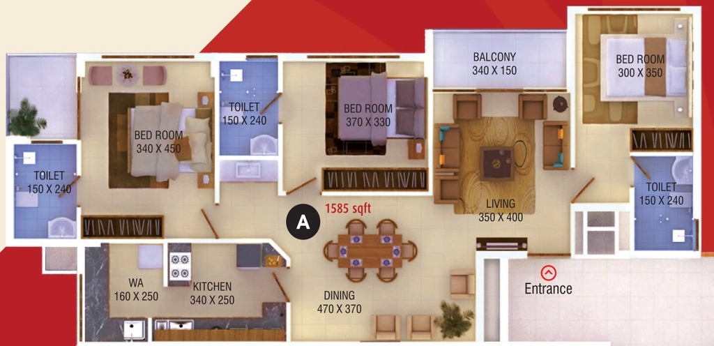 3 BHK Flat in Paul Alukkas Evalia in Ayyappankavu, Kochi - Image 931900