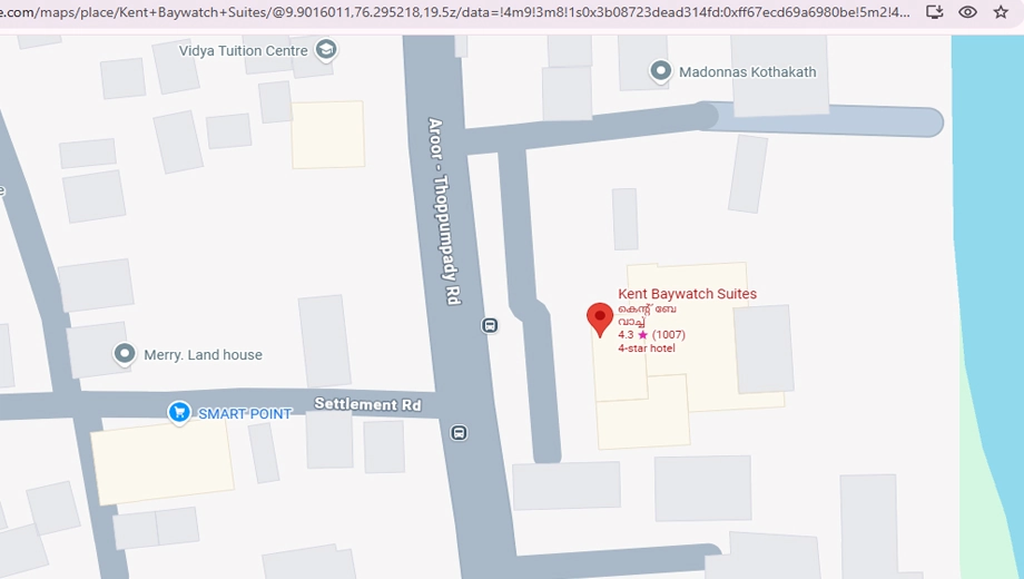 Location of Kent Baywatch Suites in Edakochi, Kochi - Image 437416