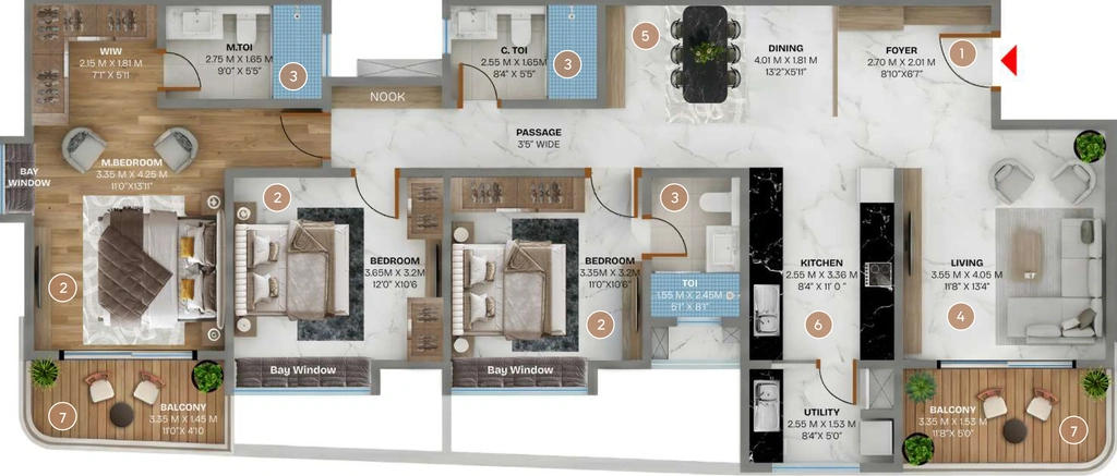 3 BHK Flat in Vrise The Loft in Whitefield, Bangalore - Image 931891