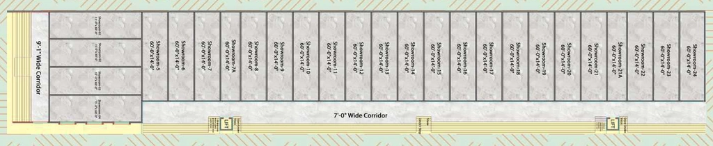 Floor Plan of BBD Business Central in Zirakpur, Chandigarh - Image 437440