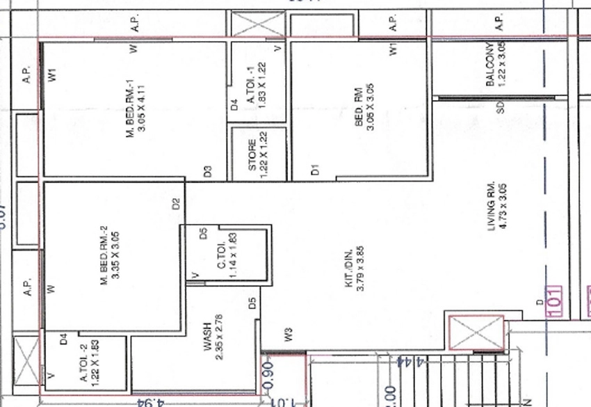 3 BHK Flat in Nilkanth Siddheshwar Hills in Valak, Surat - Image 931926