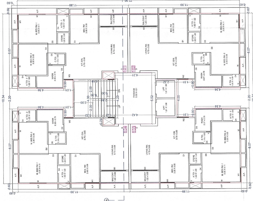 Floor Plan of Nilkanth Siddheshwar Hills in Valak, Surat - Image 437474
