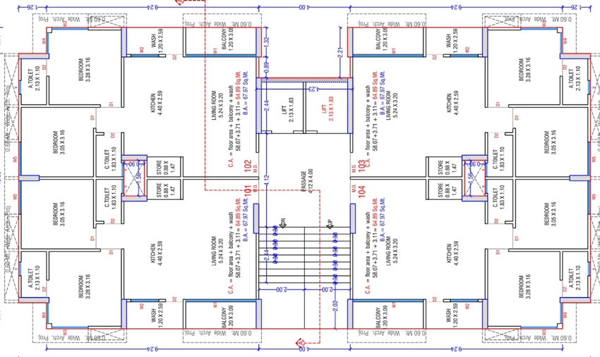 Floor Plan of Nilkanth Pearl in Mota Varachha, Surat - Image 437483