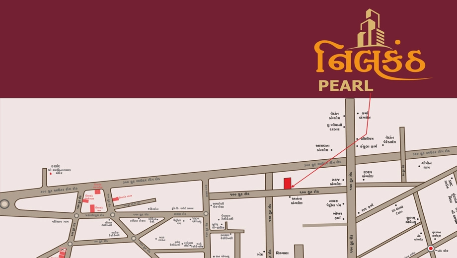 Location of Nilkanth Pearl in Mota Varachha, Surat - Image 437482