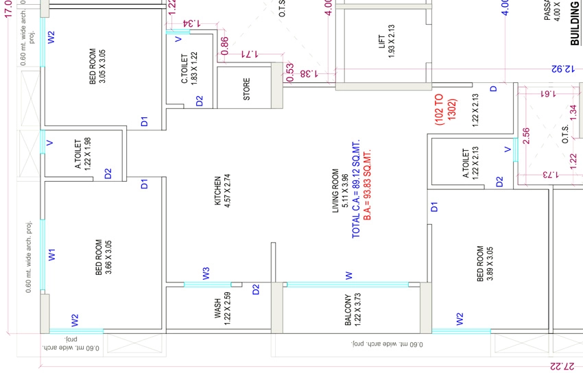 3 BHK Flat in MND Pratishtha Palm in Mota Varachha, Surat - Image 931935