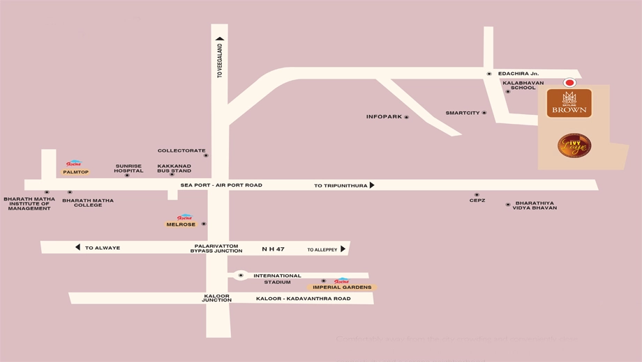 Location of Skyline Ivy League in Edachira, Kochi - Image 437502