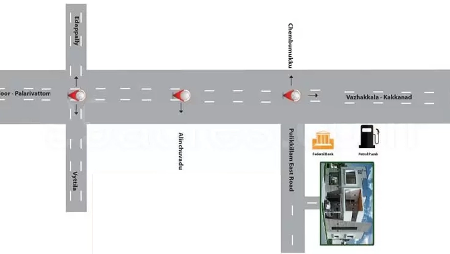 Location of Anvita Nandavanam in Chembumukku, Kochi - Image 437510