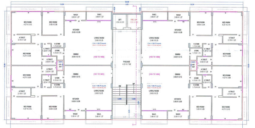 Floor Plan of Varni Vishwa Luxuria in Pasodara, Surat - Image 437543