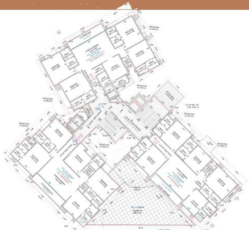 Floor Plan of Nilkanth Flora Park in Nana Varachha, Surat - Image 437558
