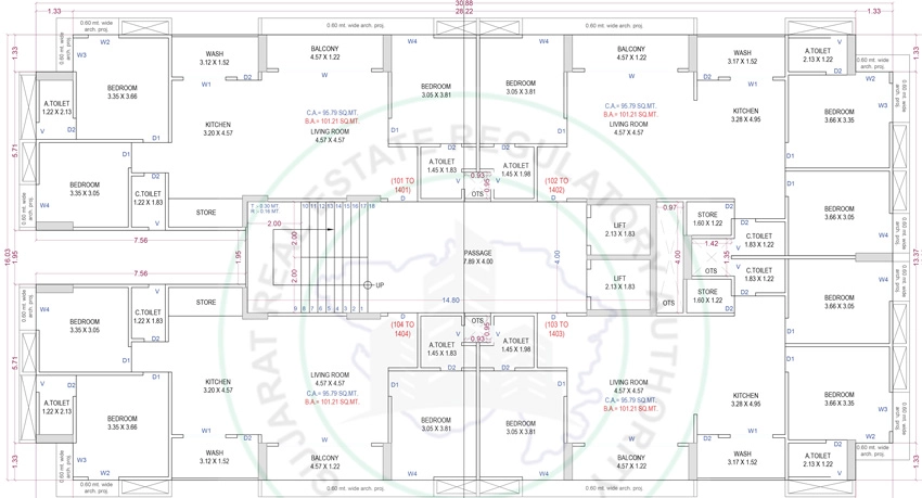 Floor Plan of Shivay Satv in Mota Varachha, Surat - Image 437571
