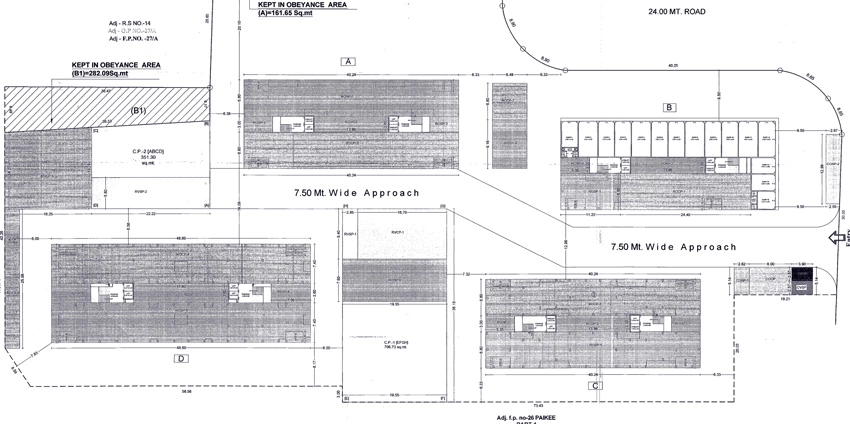 Master Plan of Aakash Prithvi Building B in Bhestan, Surat - Image 437578