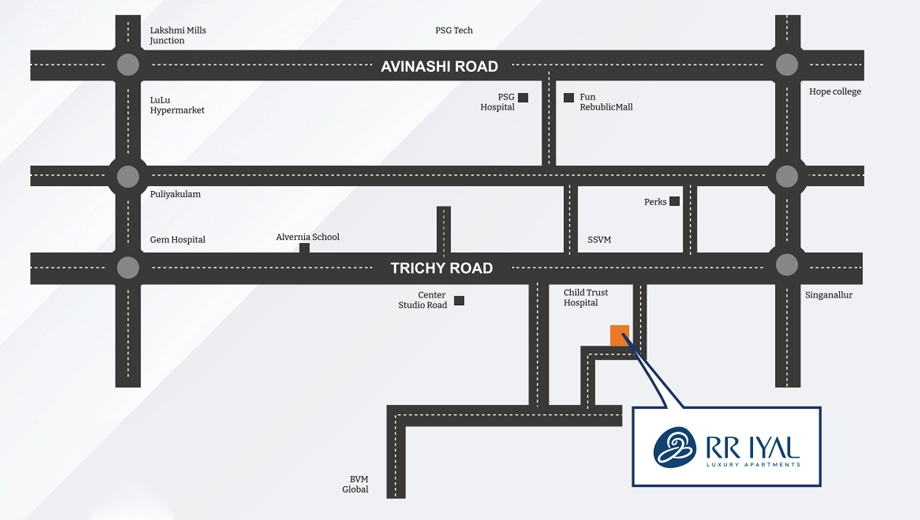 Location of RR Iyal in Uppilipalayam, Coimbatore - Image 437635
