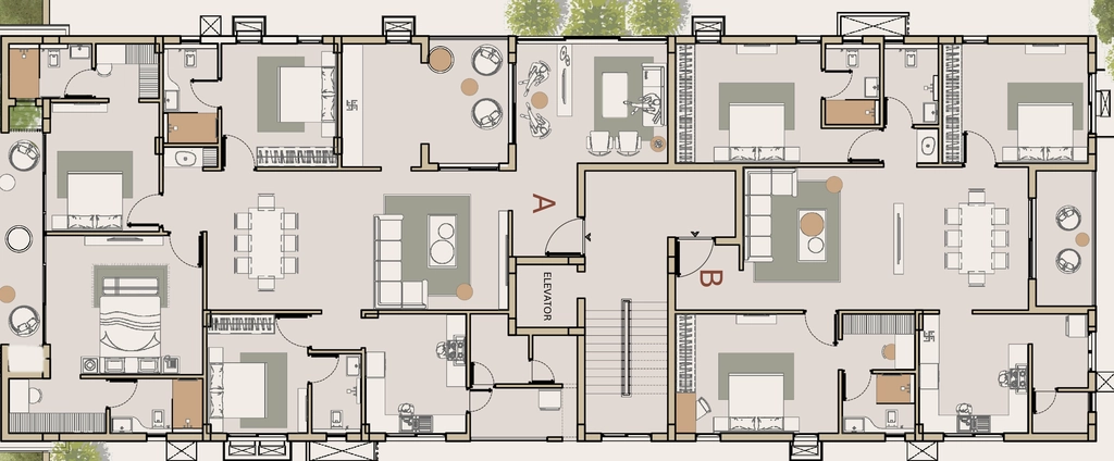 Floor Plan of Capital Sundaram in Ramanathapuram, Coimbatore - Image 437649