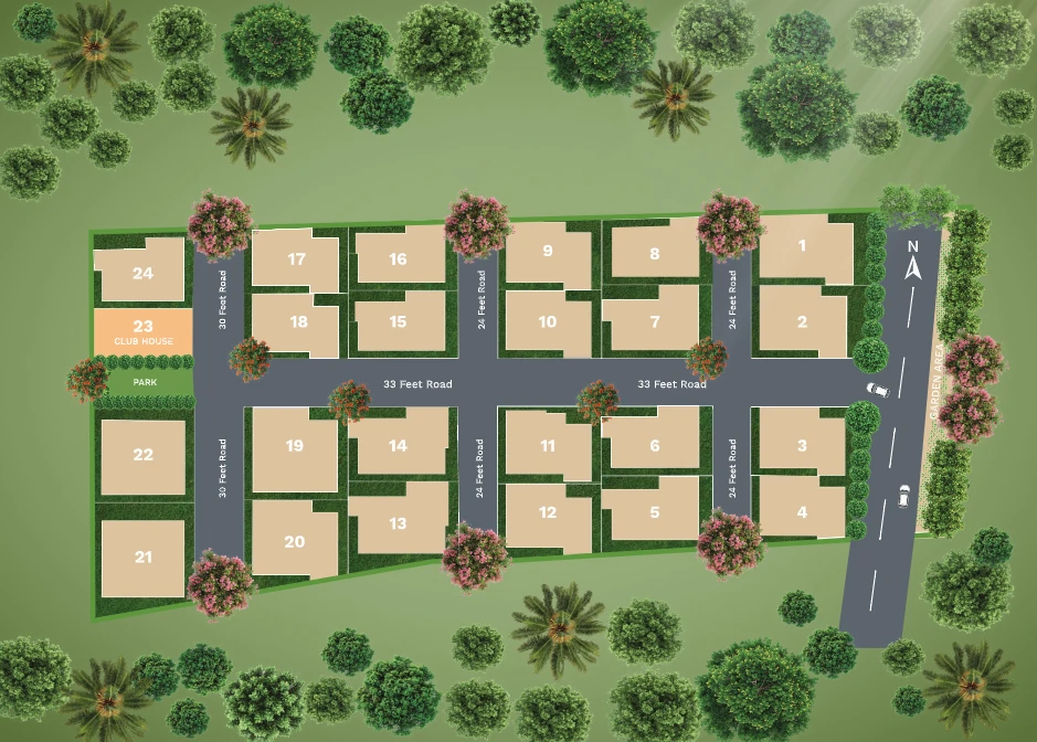 Master Plan of Ventera The Serene in Neelambur, Coimbatore - Image 437663