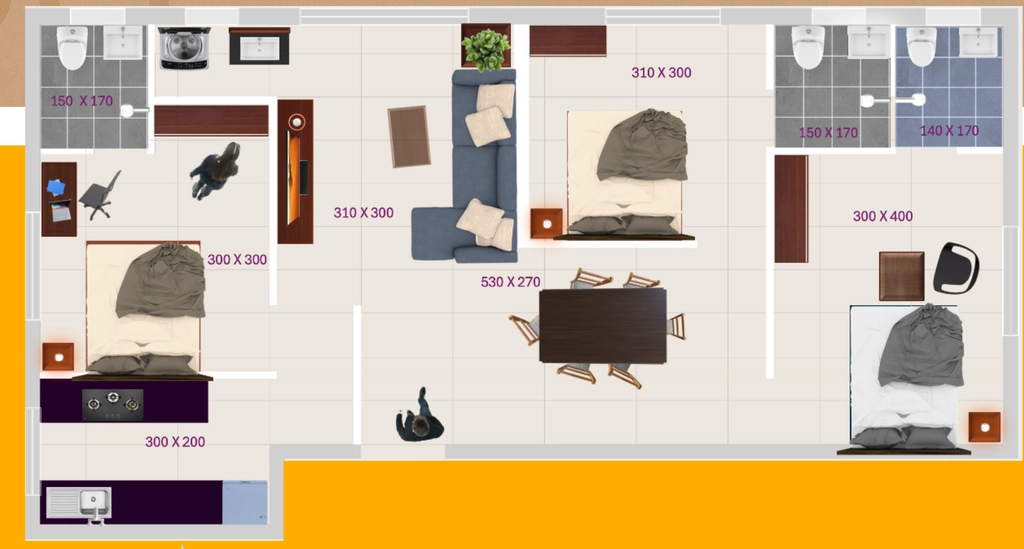 2.5 BHK Flat in Vaippil Finca in Edappally, Kochi - Image 931978