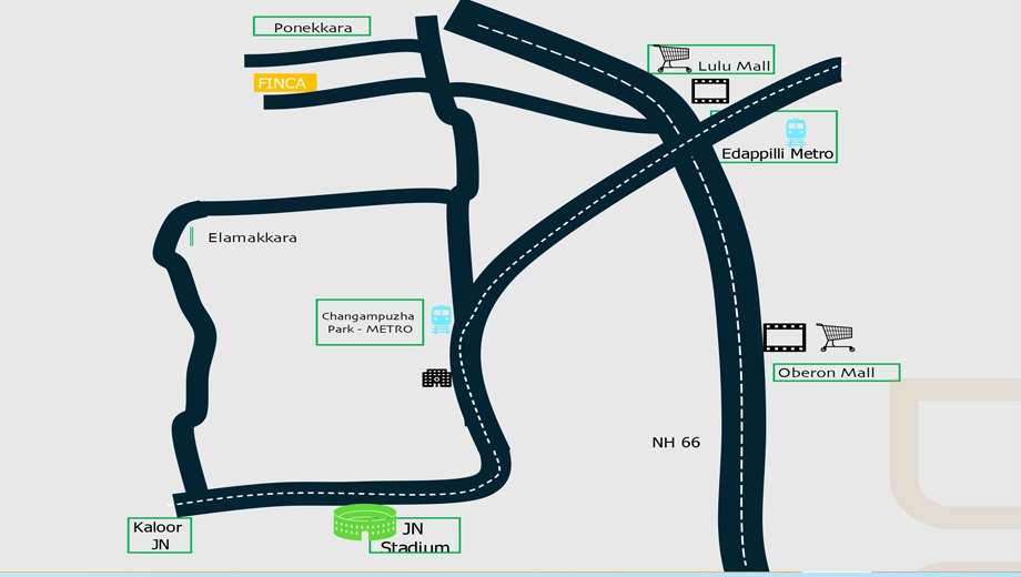 Location of Vaippil Finca in Edappally, Kochi - Image 437723