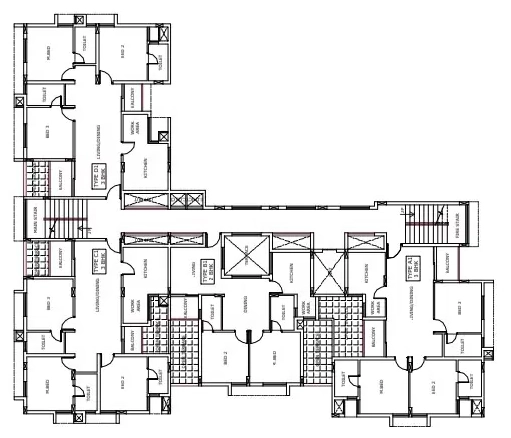 Floor Plan of Asset Luminance in Kakkanad, Kochi - Image 437740