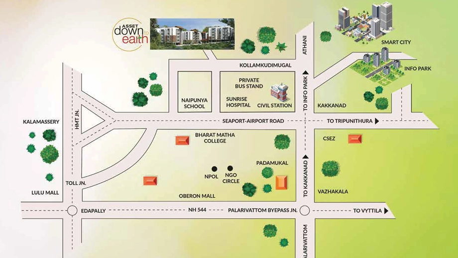 Location of Asset Luminance in Kakkanad, Kochi - Image 437739