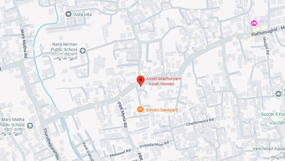 Location of Asset Madhuryam in Vazhakkala, Kochi - Image 437727
