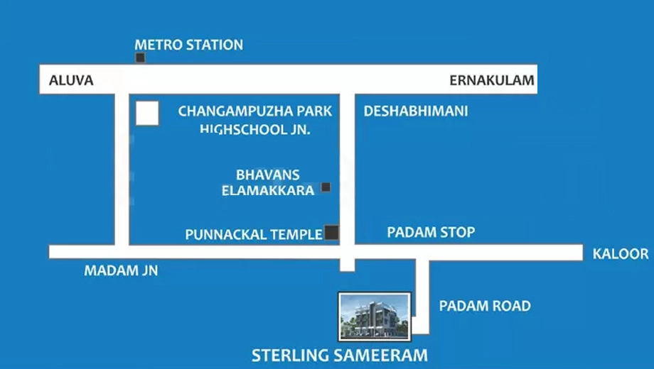 Location of Sterling Sameeram in Elamakkara, Kochi - Image 437781